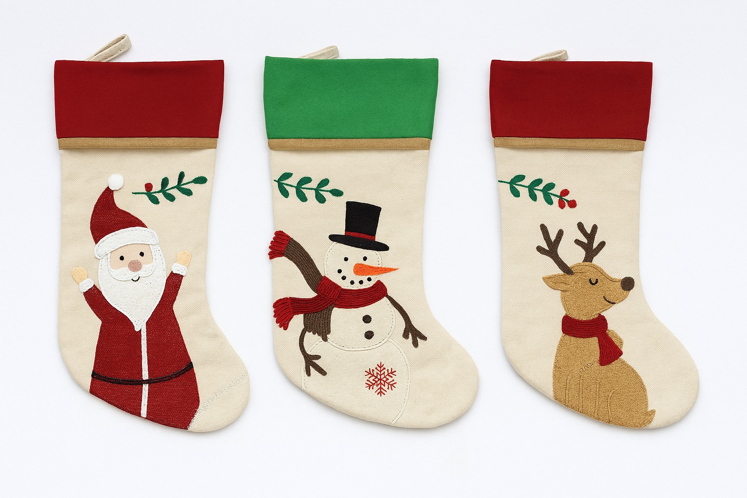 Plaid Cuff Stockings (Set of 3)