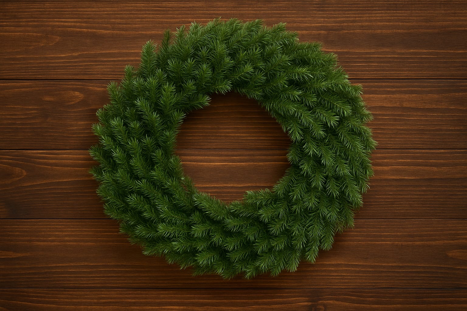 Plain Christmas Green Wreath